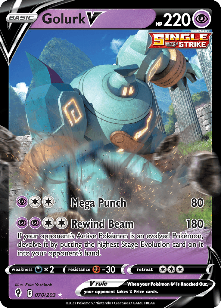 Golurk V, Evolving Skies 70