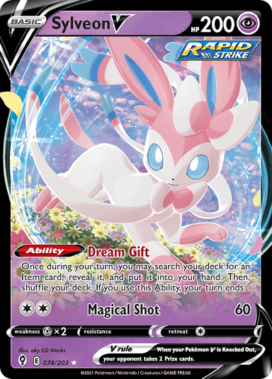Sylveon V, Evolving Skies 74