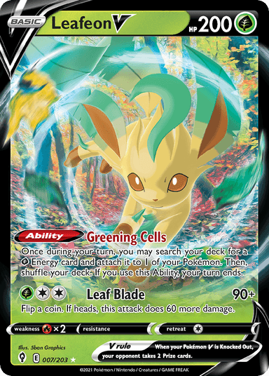 Leafeon V, Evolving Skies 7