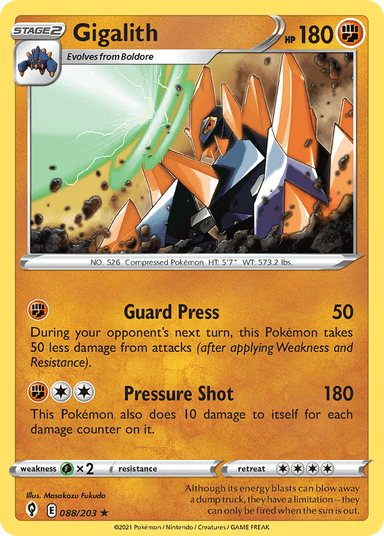 Gigalith, Evolving Skies 88