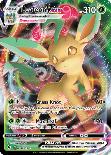 Leafeon VMAX, Evolving Skies 8