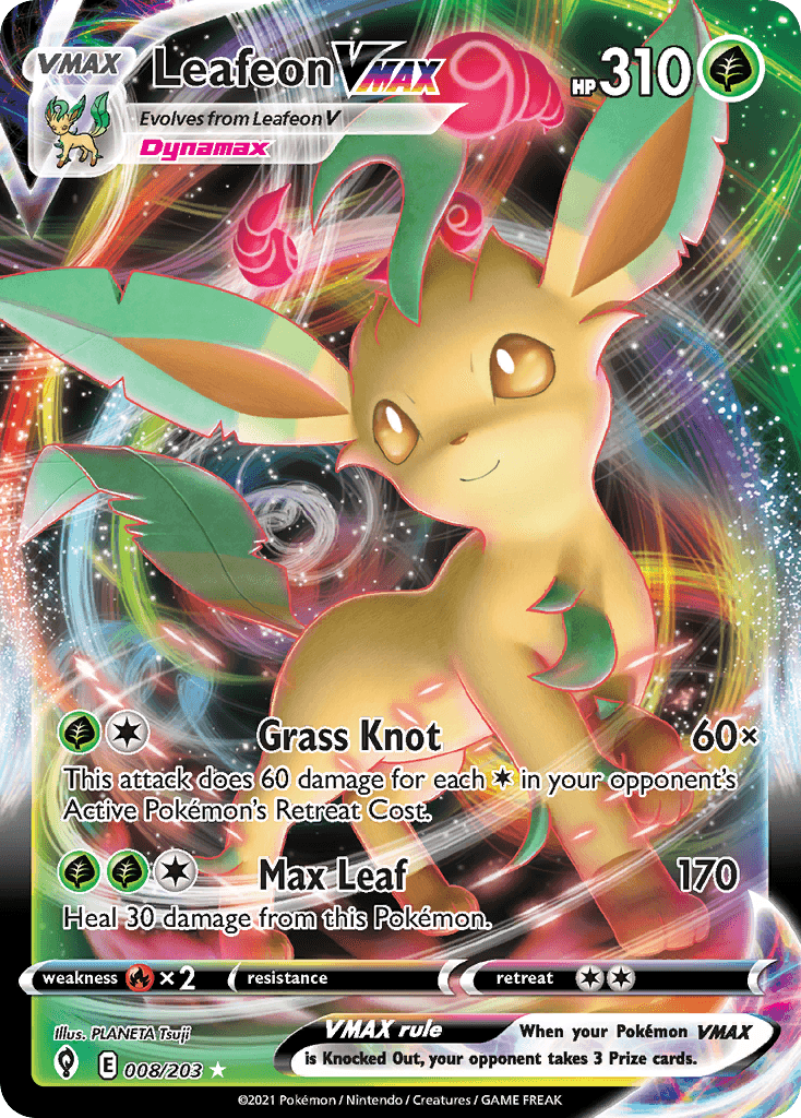 Leafeon VMAX, Evolving Skies 8