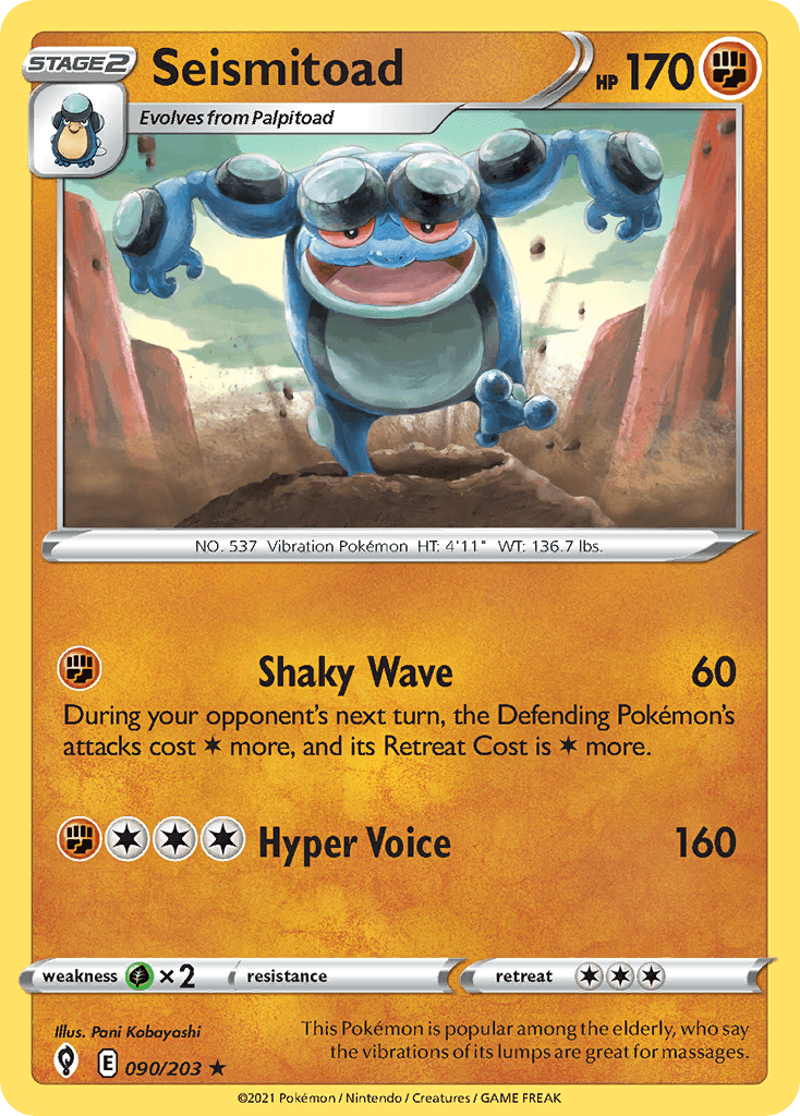 Seismitoad, Evolving Skies 90