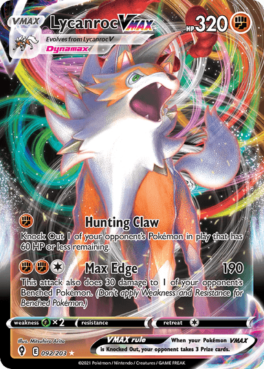 Lycanroc VMAX, Evolving Skies 92