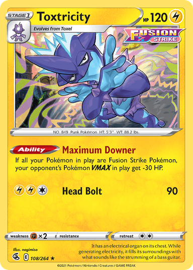Toxtricity, Fusion Strike 108