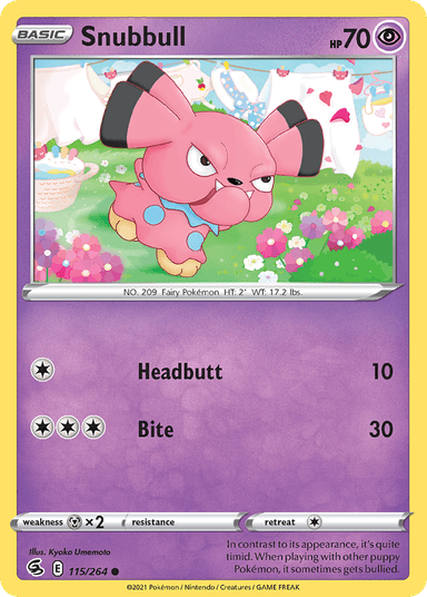 Snubbull, Fusion Strike 115