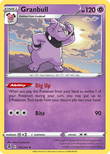 Granbull, Fusion Strike 116