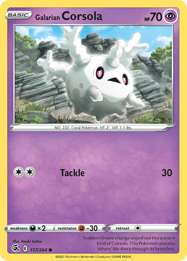 Galarian Corsola, Fusion Strike 117