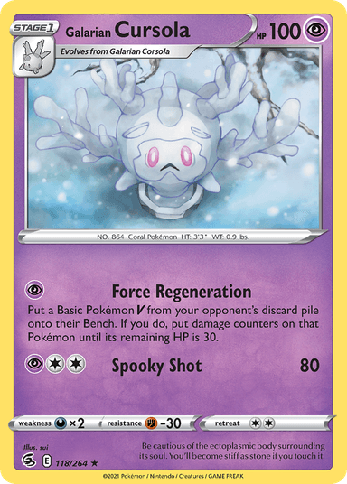 Galarian Cursola, Fusion Strike 118