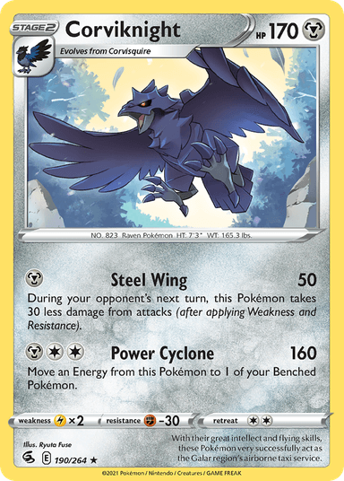 Corviknight, Fusion Strike 190