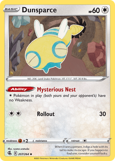 Dunsparce, Fusion Strike 207