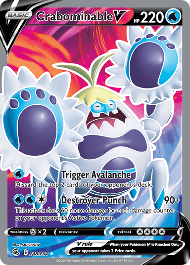 Crabominable V, Fusion Strike 248