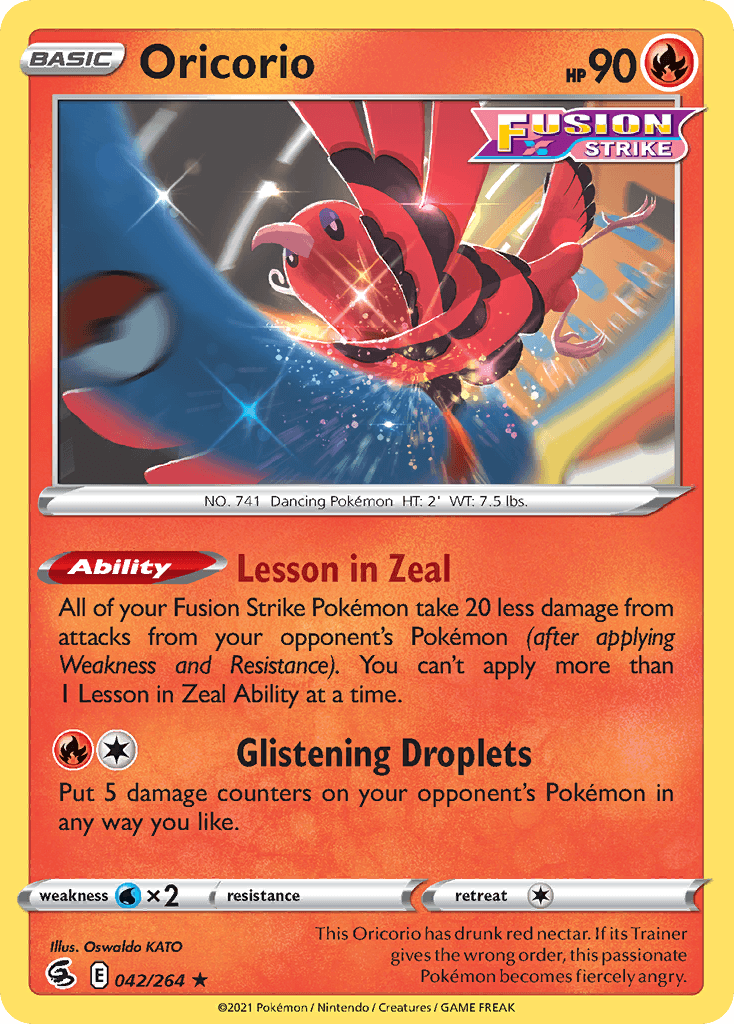 Oricorio, Fusion Strike 42