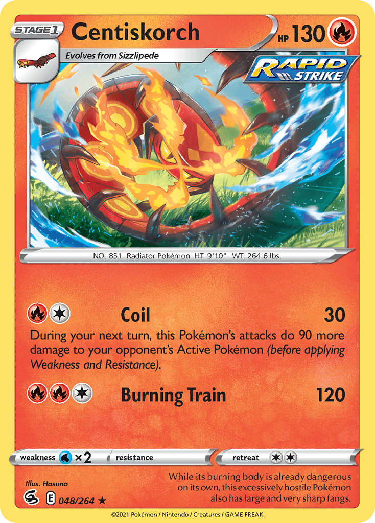 Centiskorch, Fusion Strike 48