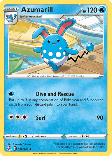 Azumarill, Fusion Strike 59