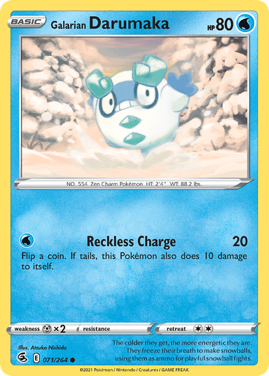 Galarian Darumaka, Fusion Strike 71
