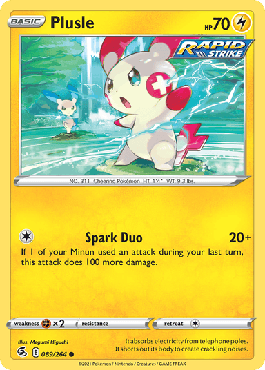 Plusle, Fusion Strike 89