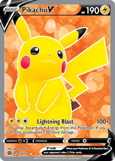 Pikachu V, Brilliant Stars 157