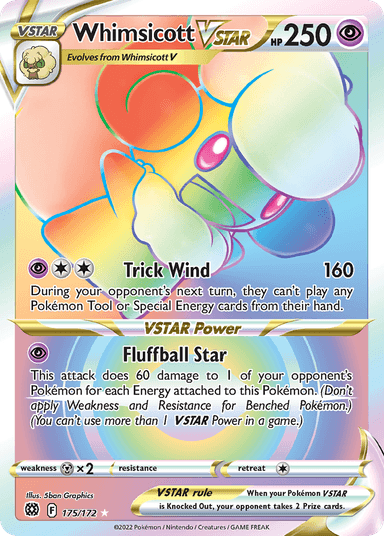 Whimsicott VSTAR, Brilliant Stars 175