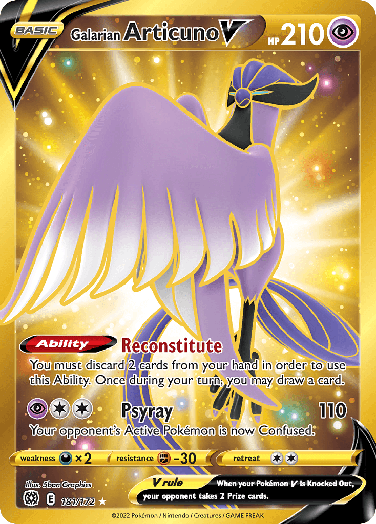 Galarian Articuno V, Brilliant Stars 181