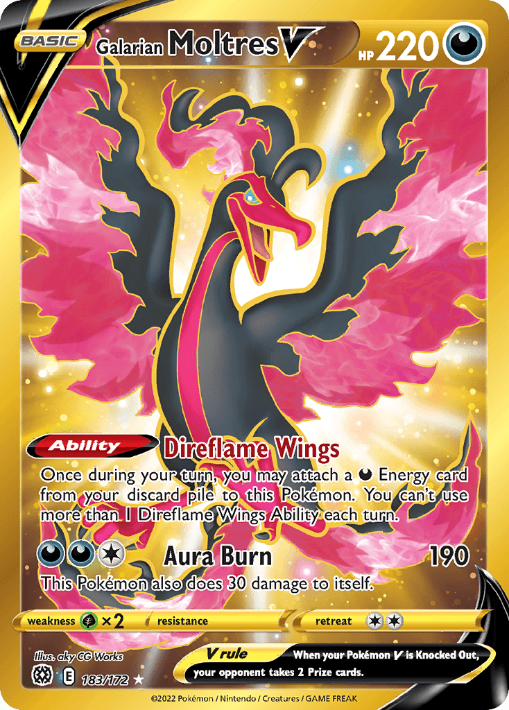 Galarian Moltres V, Brilliant Stars 183