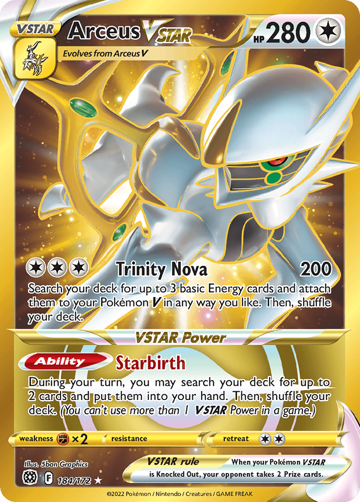 Arceus VSTAR, Brilliant Stars 184