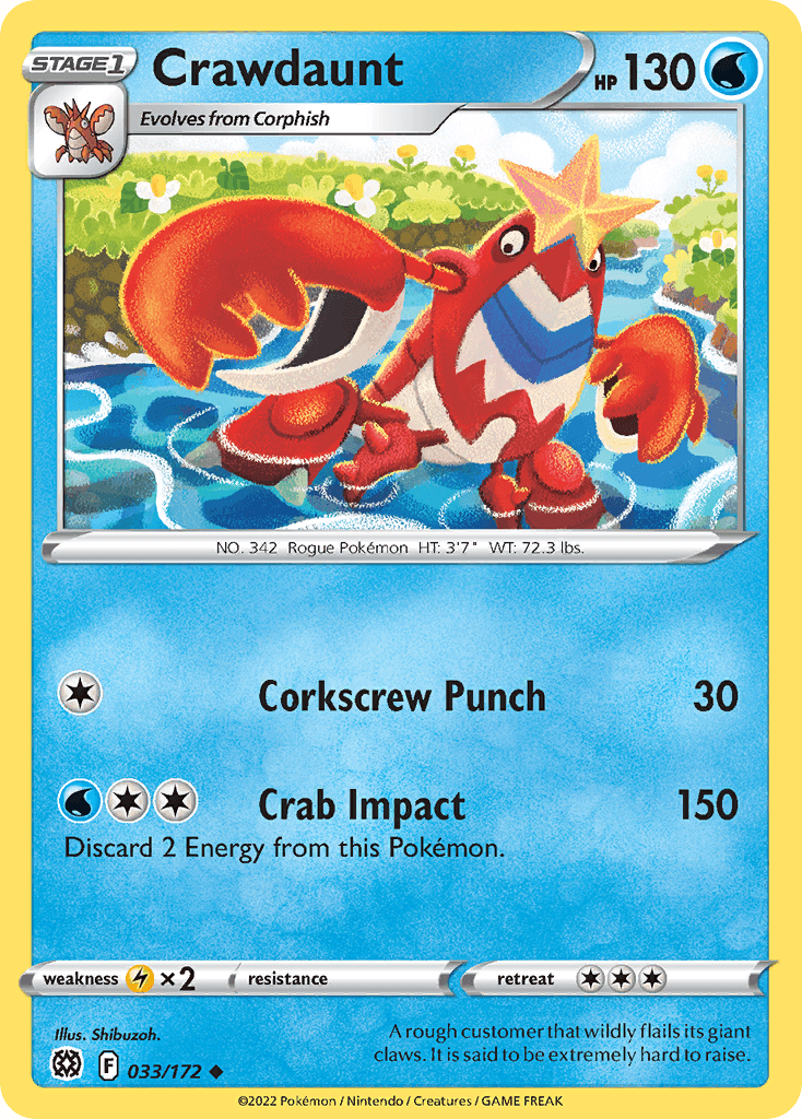 Crawdaunt, Brilliant Stars 33