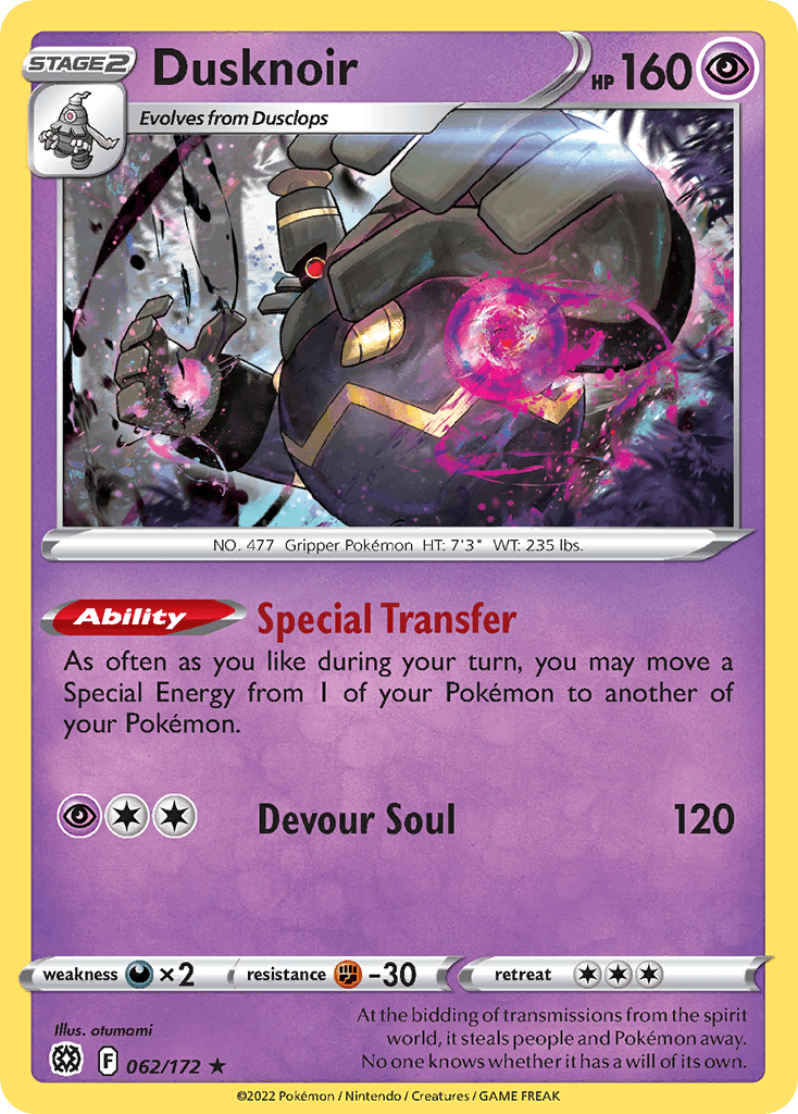 Dusknoir, Brilliant Stars 62