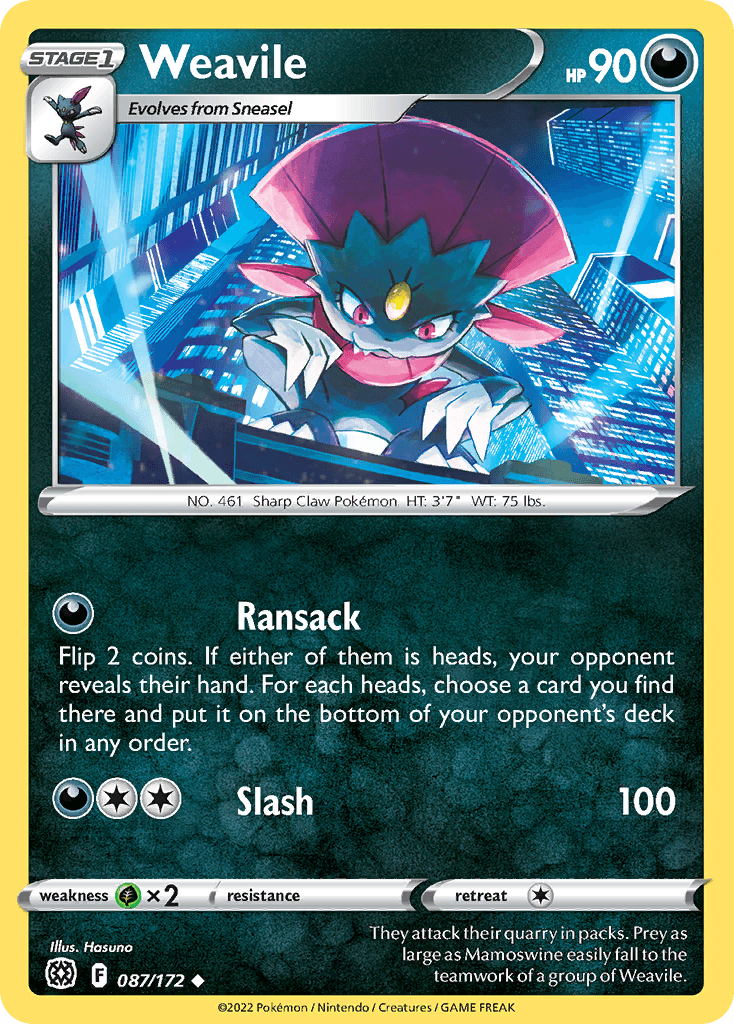 Weavile, Brilliant Stars 87