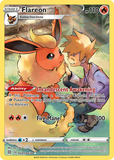 Flareon, Brilliant Stars Trainer Gallery TG01