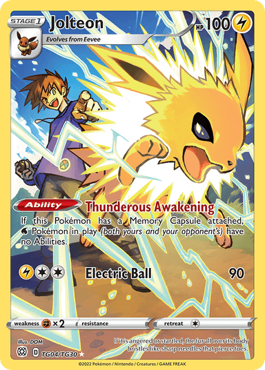 Jolteon, Brilliant Stars Trainer Gallery TG04