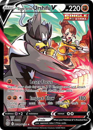 Single Strike Urshifu V, Brilliant Stars Trainer Gallery TG18
