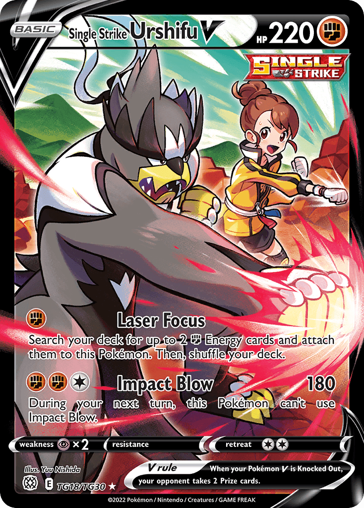 Single Strike Urshifu V, Brilliant Stars Trainer Gallery TG18