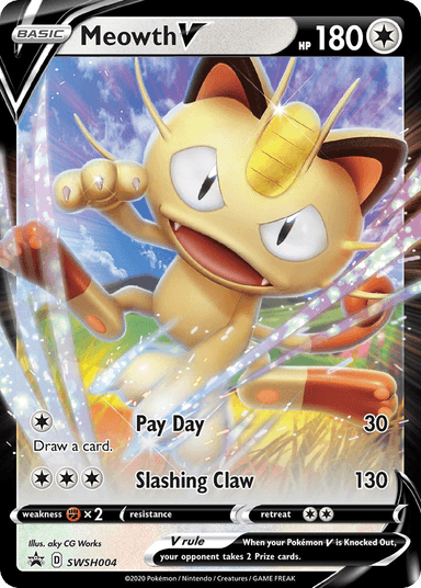 Meowth V, SWSH Black Star Promos SWSH004