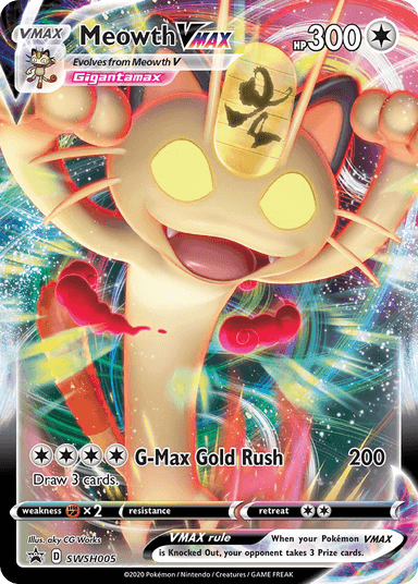 Meowth VMAX, SWSH Black Star Promos SWSH005
