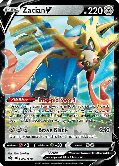 Zacian V, SWSH Black Star Promos SWSH018