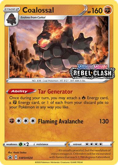 Coalossal, SWSH Black Star Promos SWSH024