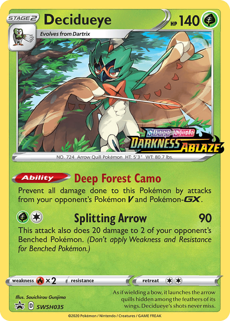 Decidueye, SWSH Black Star Promos SWSH035