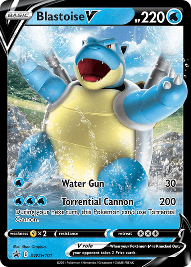 Blastoise V, SWSH Black Star Promos SWSH101