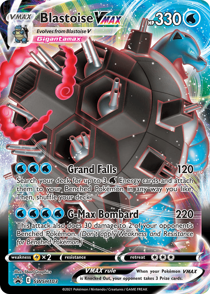 Blastoise VMAX, SWSH Black Star Promos SWSH103