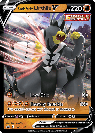 Single Strike Urshifu V, SWSH Black Star Promos SWSH106