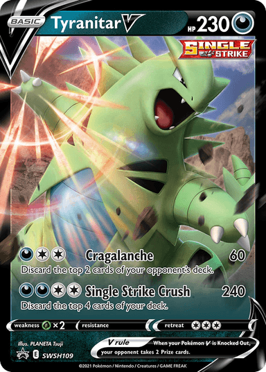 Tyranitar V, SWSH Black Star Promos SWSH109