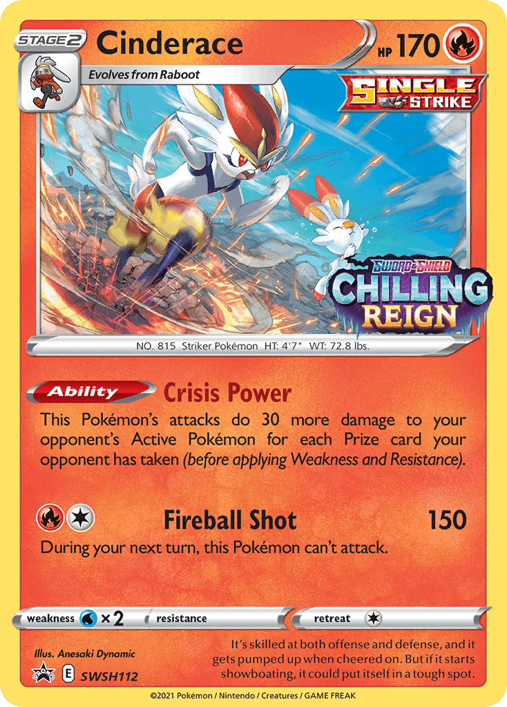 Cinderace, SWSH Black Star Promos SWSH112