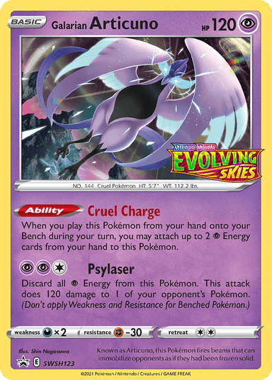 Galarian Articuno, SWSH Black Star Promos SWSH123