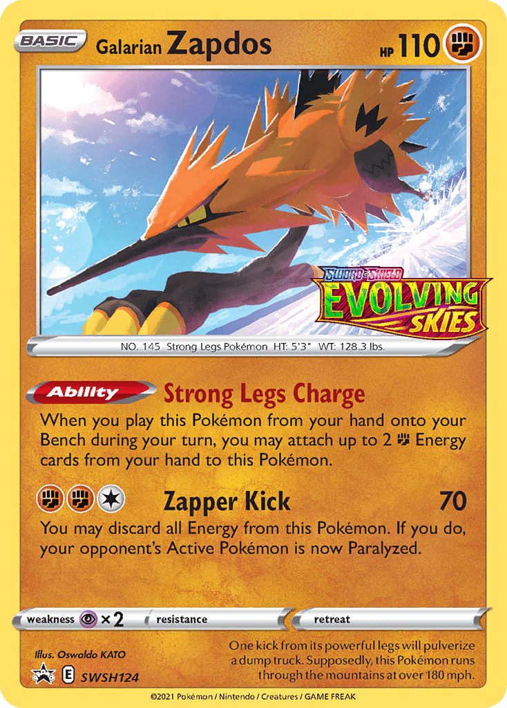 Galarian Zapdos, SWSH Black Star Promos SWSH124