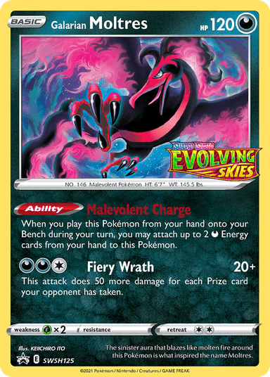 Galarian Moltres, SWSH Black Star Promos SWSH125