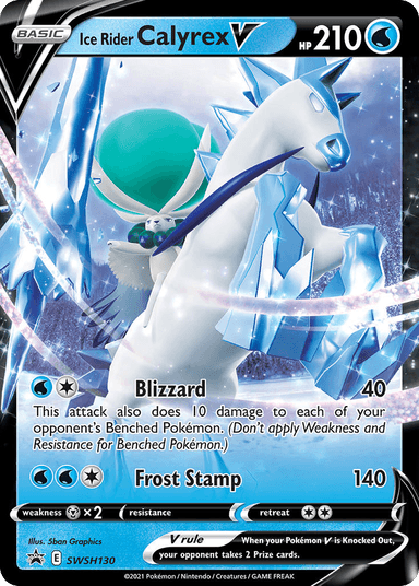 Ice Rider Calyrex V, SWSH Black Star Promos SWSH130