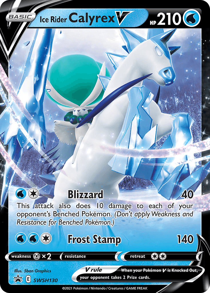 Ice Rider Calyrex V, SWSH Black Star Promos SWSH130