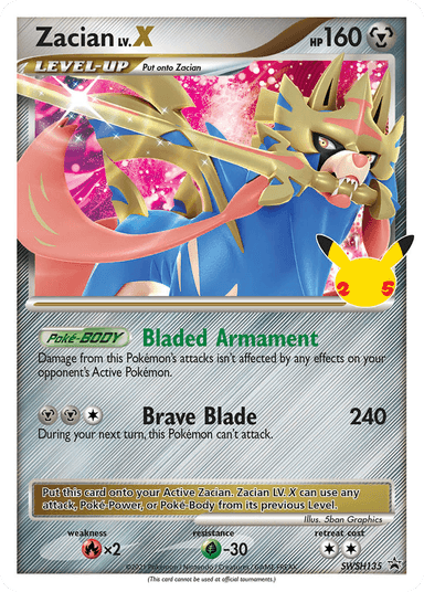 Zacian LV.X, SWSH Black Star Promos SWSH135