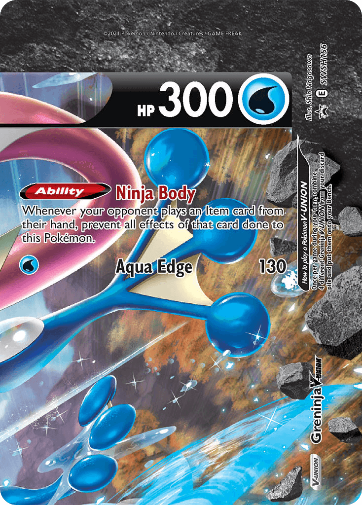 Greninja V-UNION, SWSH Black Star Promos SWSH156